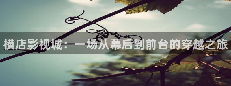 泡泡影视免费版：横店影视城：一场从幕后到前台的穿越之旅